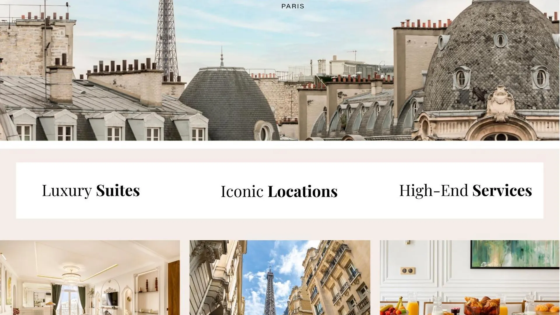 Merveil - Signature Suite - Tour Eiffel - Viala IV Paris France